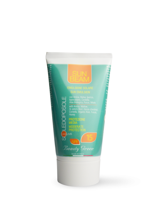 sun beam emulsione solare protezione media spf 15