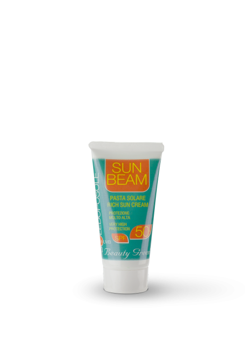 sun beam pasta solare protezione molto alta spf 50+